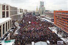 Митинг на проспекте Сахарова в Москве. Ориентировочно 70-80 тысяч человек.