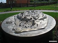 Литой макет (полу)острова Свияжска.