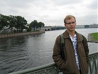 Вид на Троицкий мост через Кронверкский пролив.