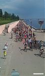 Финиш колонны на новой набережной.