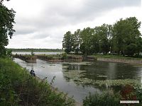 Шлюз в западном устье канала. Шлюз в западном устье канала.